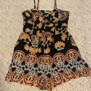 About A Girl Romper | Size: Medium | Multi-Color